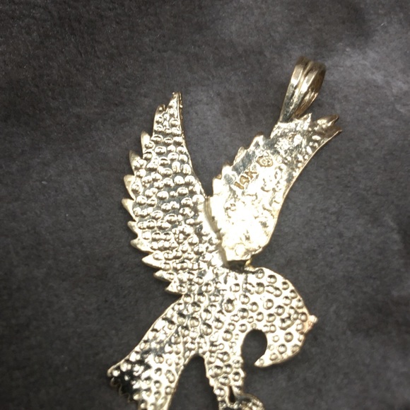 14k gold eagle pendant - Picture 5 of 9
